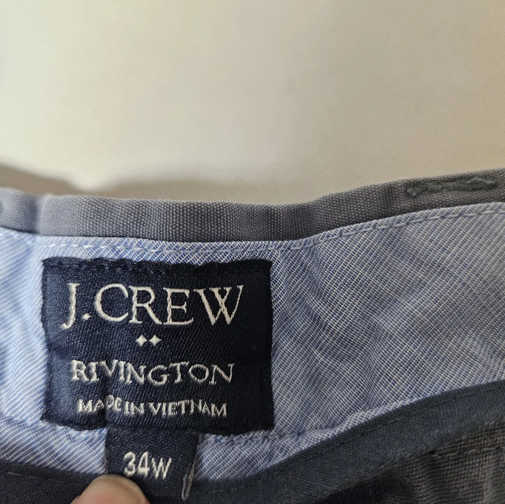 Men's Gray Flat‎ Front Shorts J Crew 34W